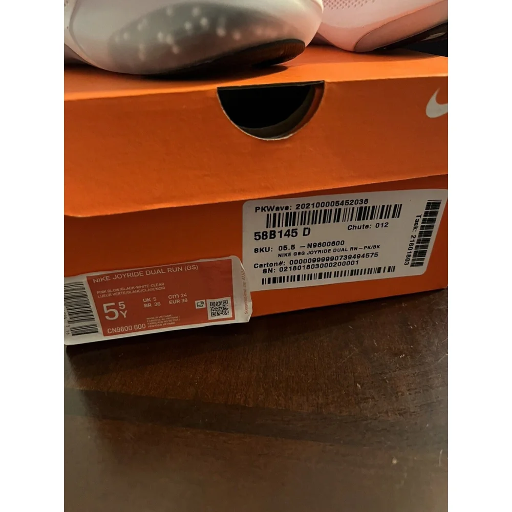 Girls Shoes Size 5.5Y Nike Joyride Dual Run (GS) Pink Glow/Black CN9600-600